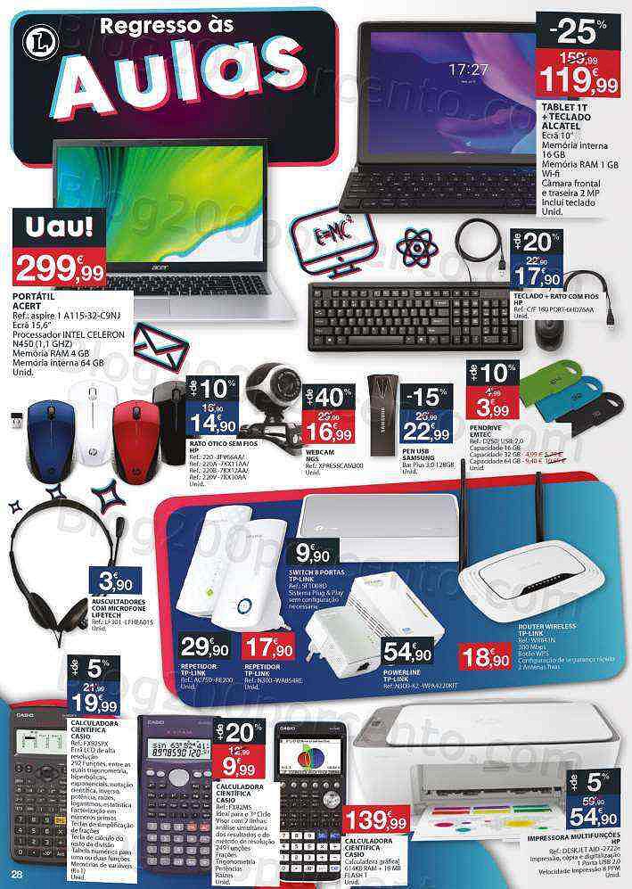 Antevisão Folheto E-LECLERC Regresso às Aulas 17 agosto a 12 setembro