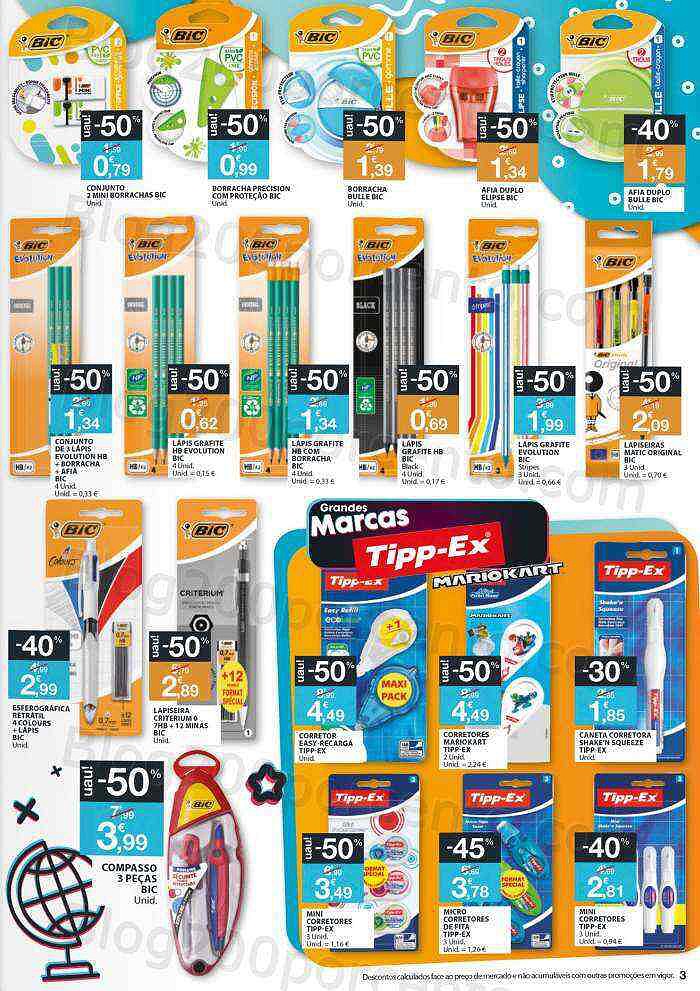 Antevisão Folheto E-LECLERC Regresso às Aulas 17 agosto a 12 setembro