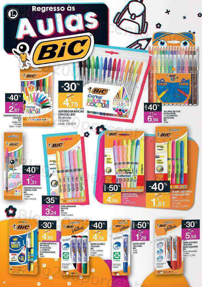 Antevisão Folheto E-LECLERC Regresso às Aulas 17 agosto a 12 setembro