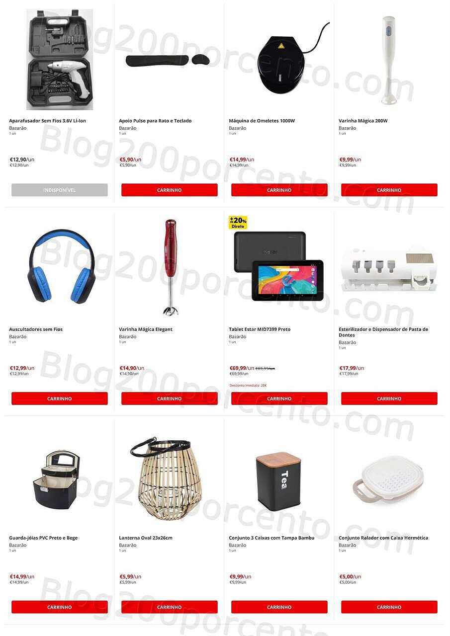 Bazarão 10 a 16 agosto