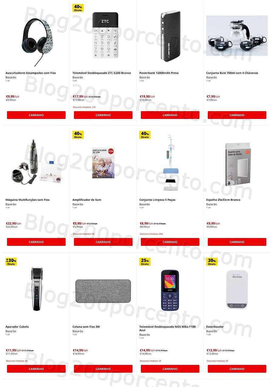 Bazarão 10 a 16 agosto