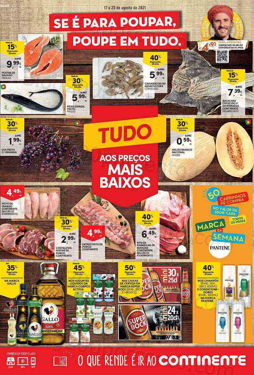 Antevisão Folheto Continente 17 a 23 agosto