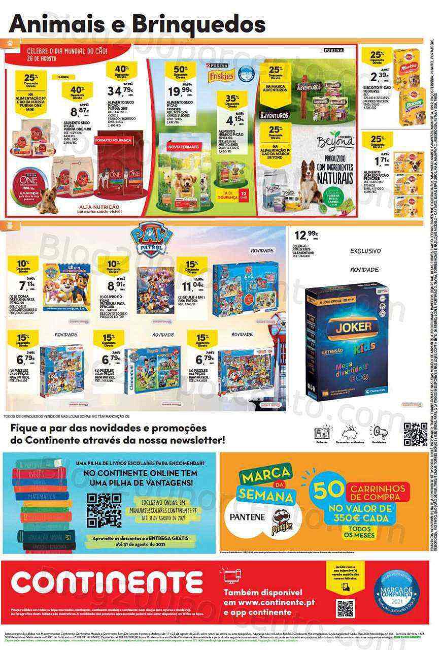 Antevisão Folheto Continente 17 a 23 agosto