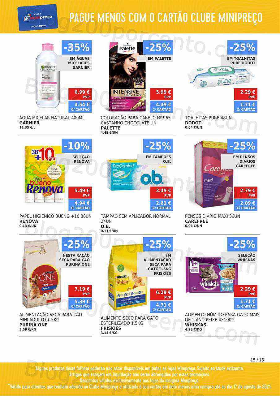 Minipreço Clube 19 a 25 agosto