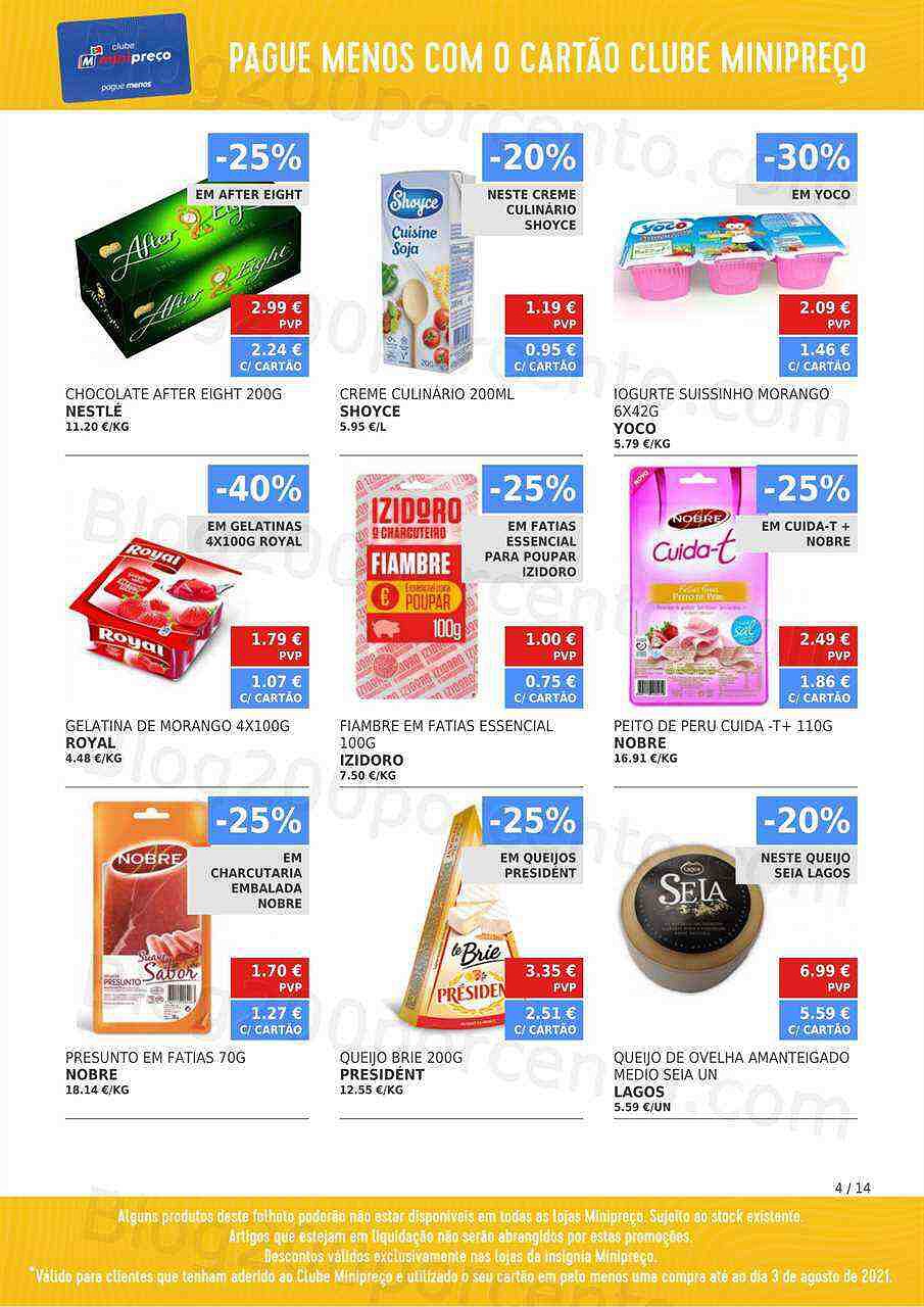 Clube Minipreço 5 a 11 agosto