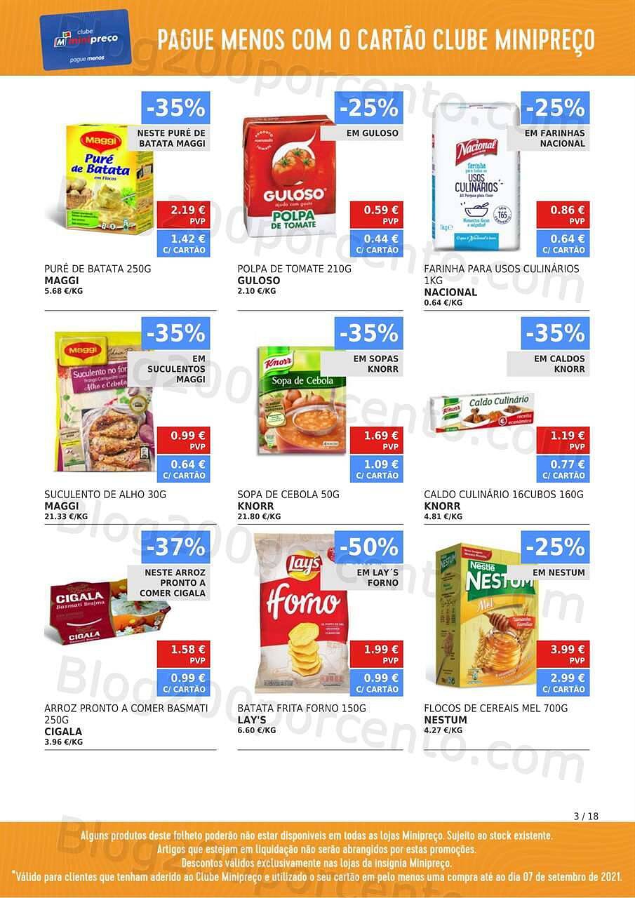 Antevisão Folheto Clube MINIPREÇO Promoções de 9 a 15 setembro
