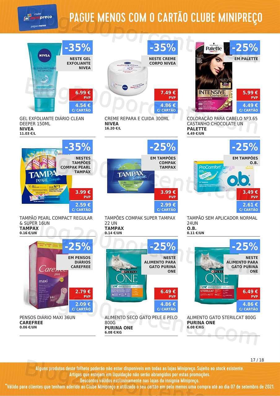 Antevisão Folheto Clube MINIPREÇO Promoções de 9 a 15 setembro