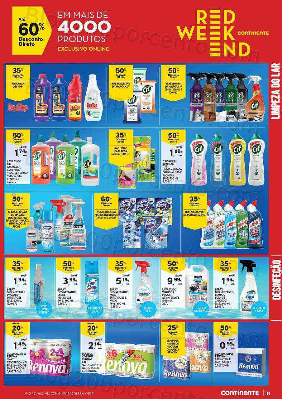 Antevisão Red Weekend Continente 24 a 26 setembro