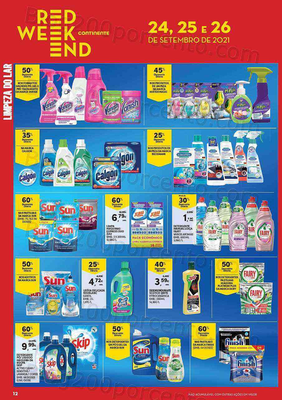 Antevisão Red Weekend Continente 24 a 26 setembro