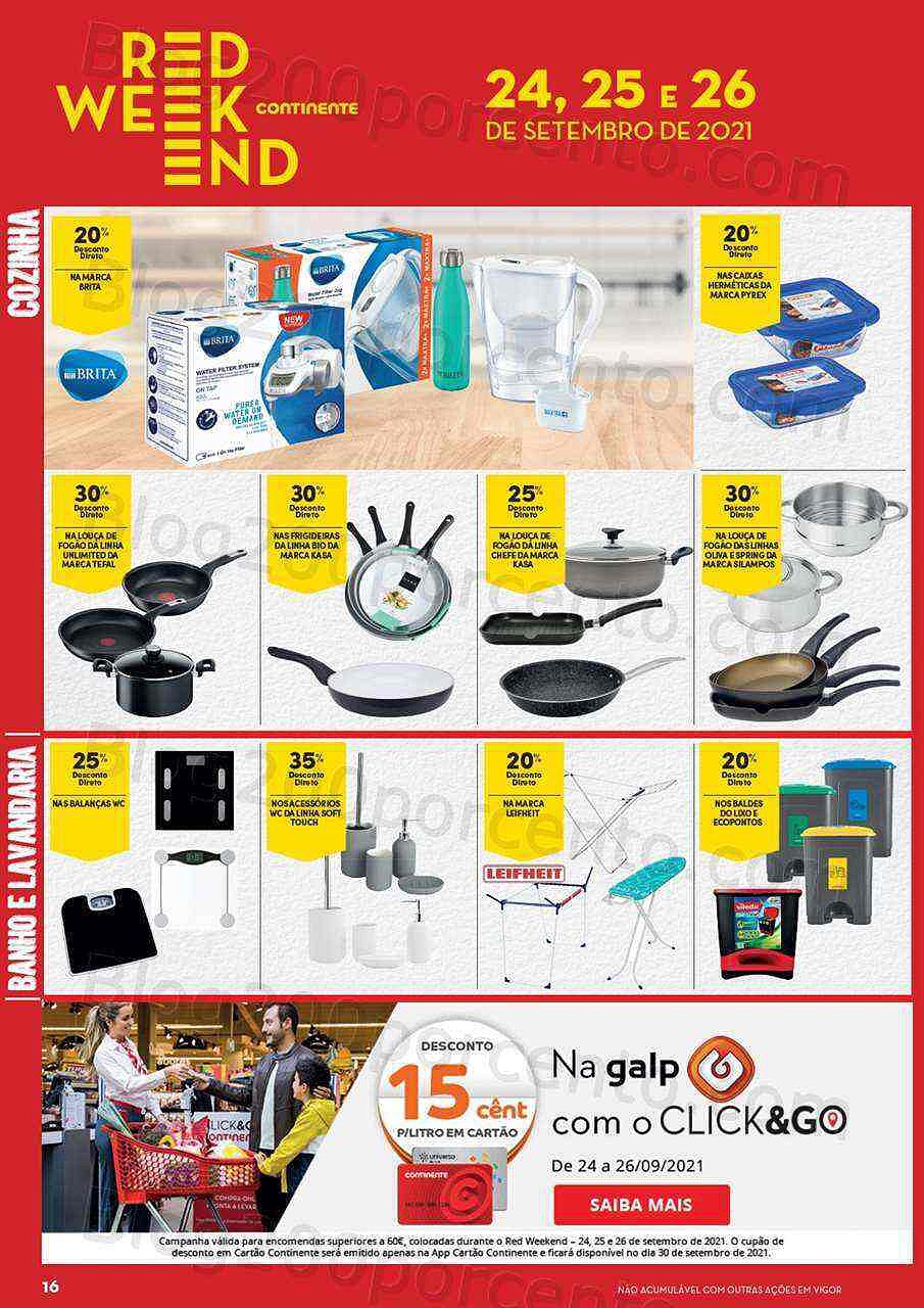 Antevisão Red Weekend Continente 24 a 26 setembro