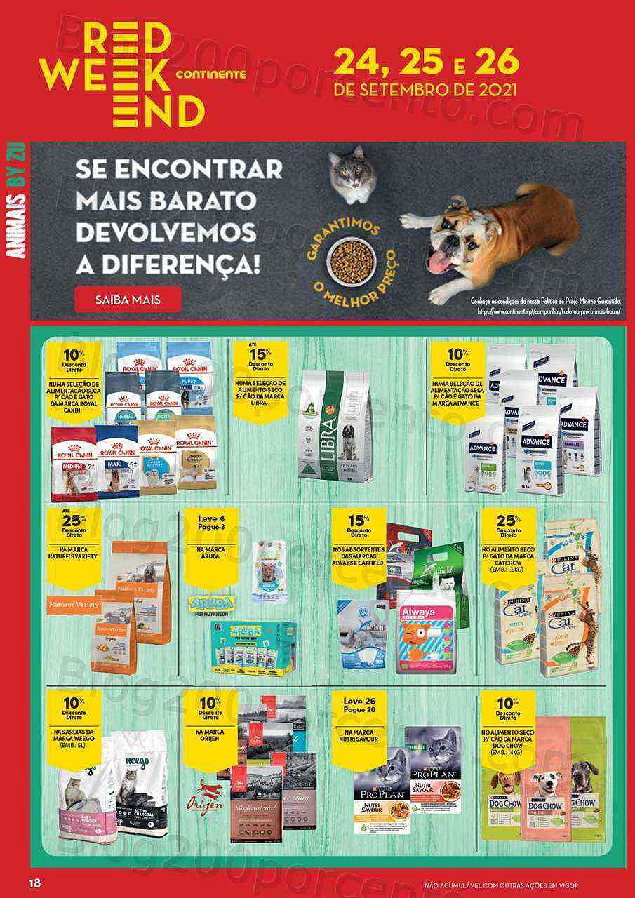 Antevisão Red Weekend Continente 24 a 26 setembro