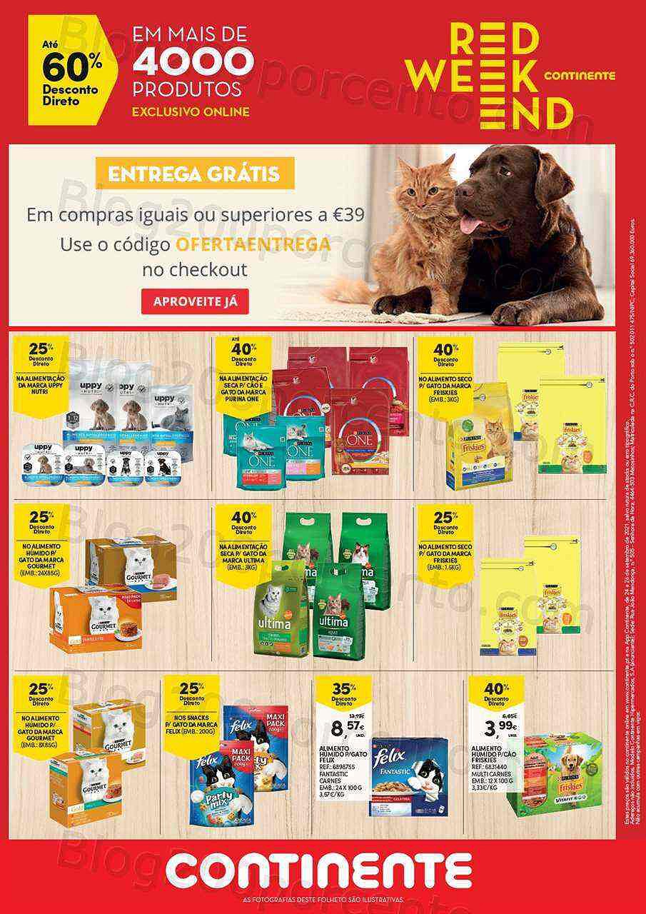 Antevisão Red Weekend Continente 24 a 26 setembro