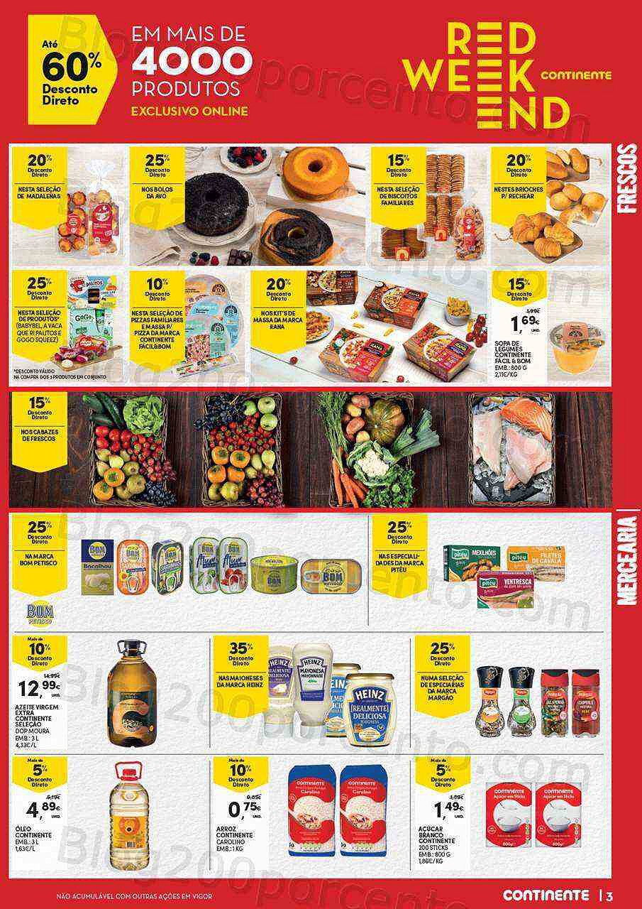 Antevisão Red Weekend Continente 24 a 26 setembro