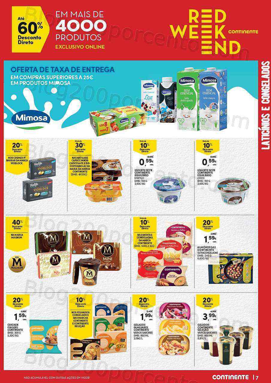 Antevisão Red Weekend Continente 24 a 26 setembro