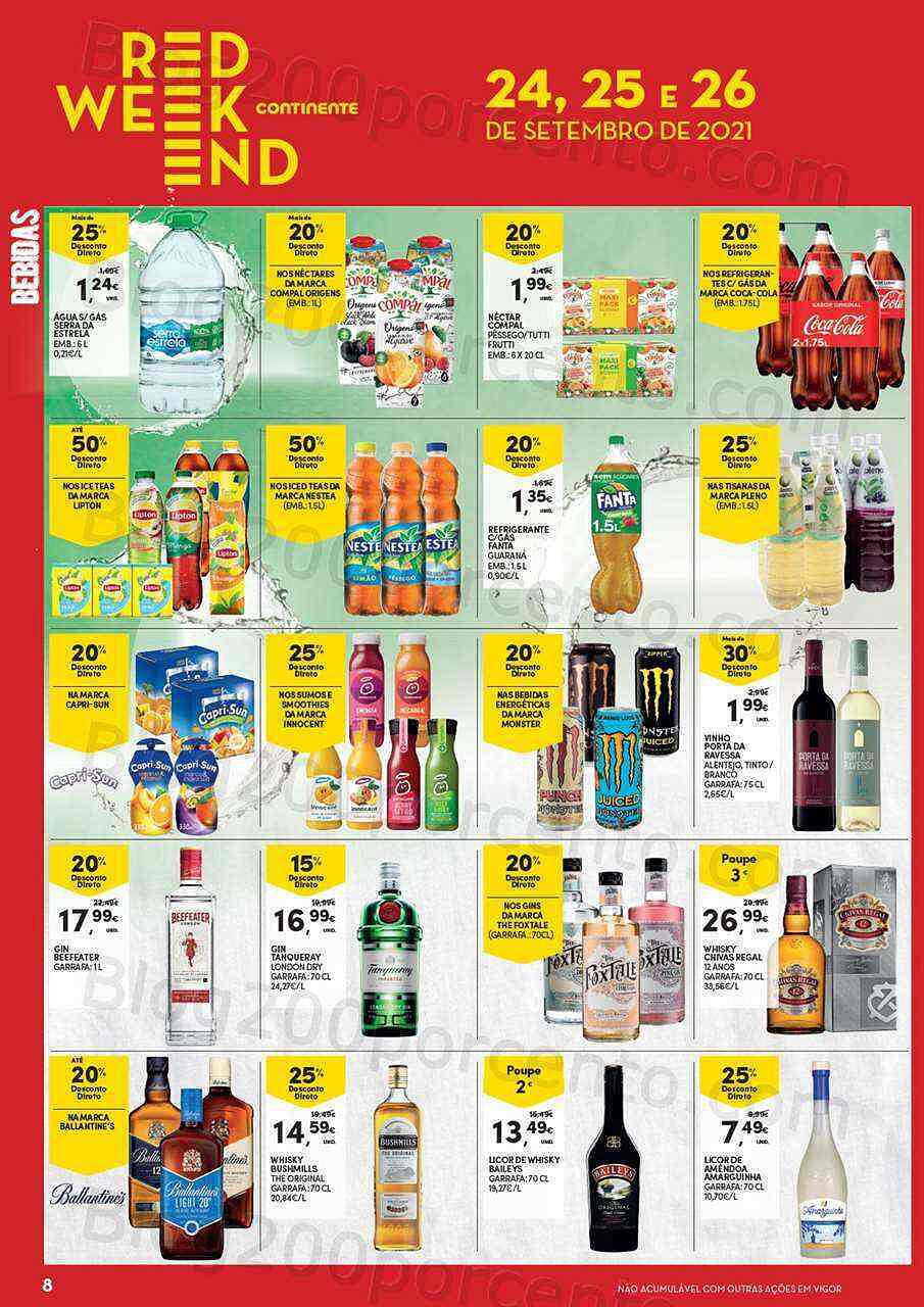 Antevisão Red Weekend Continente 24 a 26 setembro