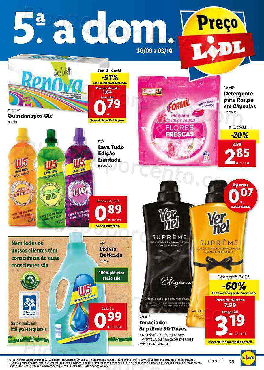 Antevisão Folheto LIDL Promoções de 27 setembro a 3 outubro