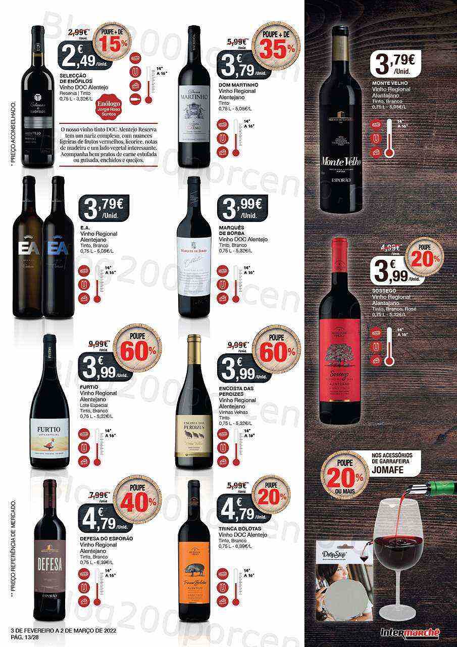 Feira queijos enchidos e vinhos intermarché