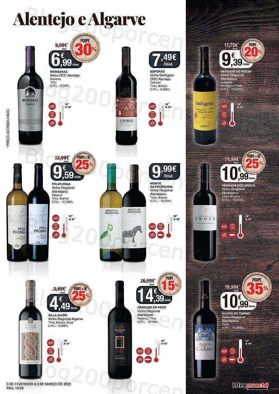 Feira queijos enchidos e vinhos intermarché