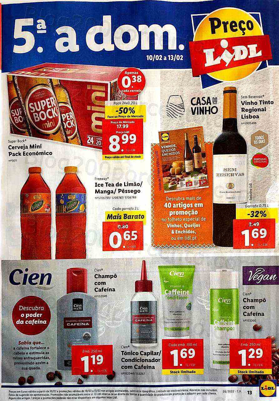 Antevisão Folheto Lidl Promoções de 7 a 13 fevereiro