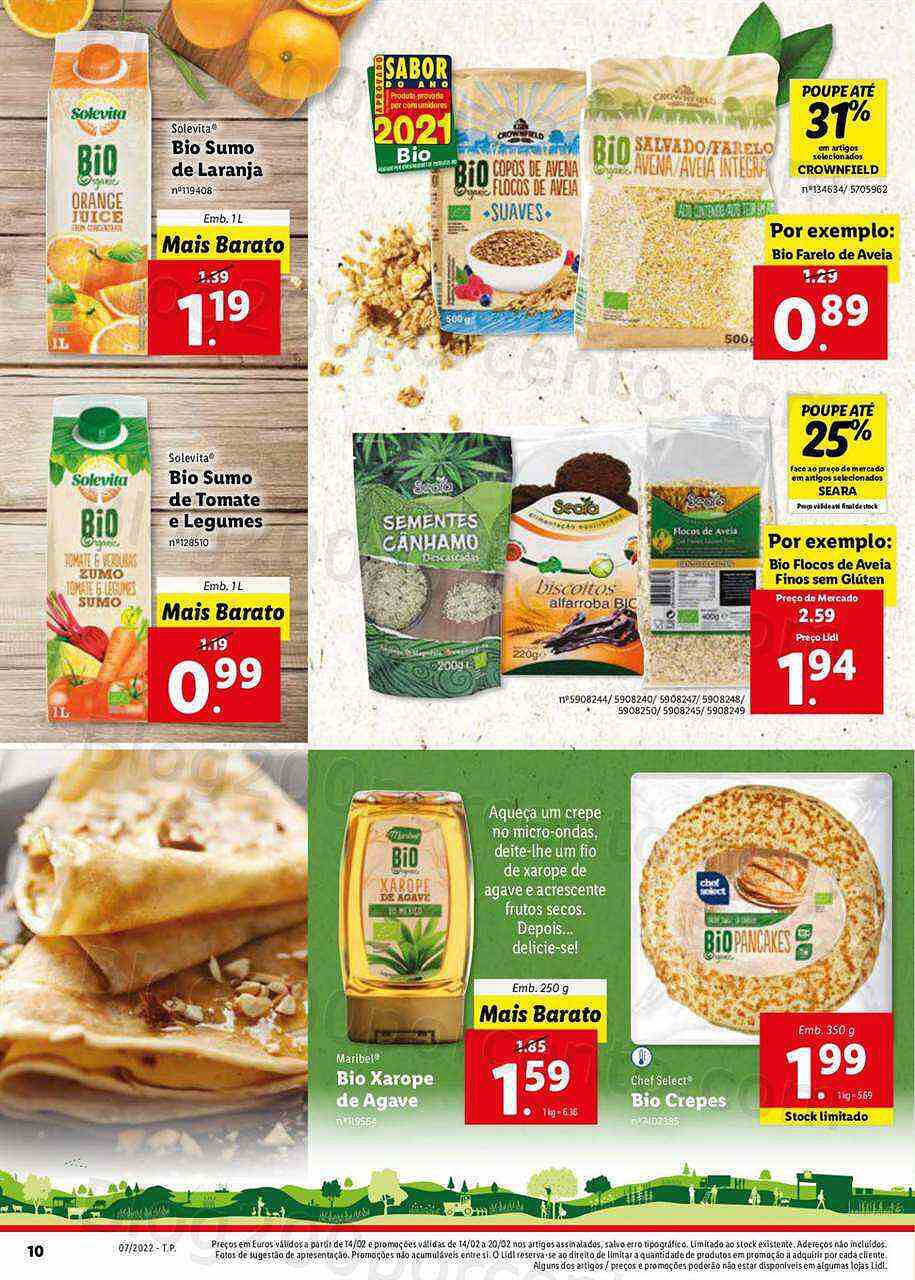 LIDL Bio 14 a 20 fevereiro