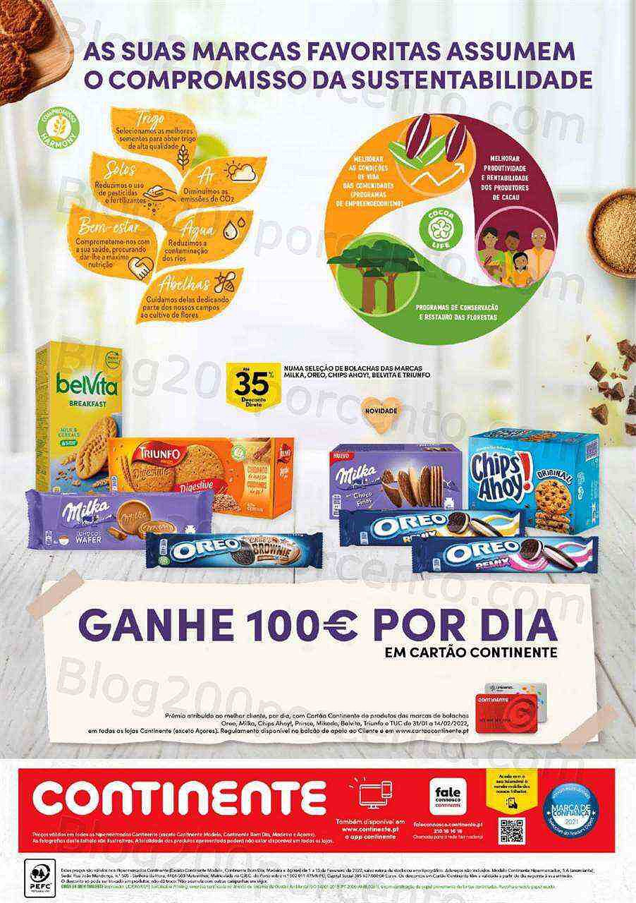 Antevisão Folheto CONTINENTE Bolachas