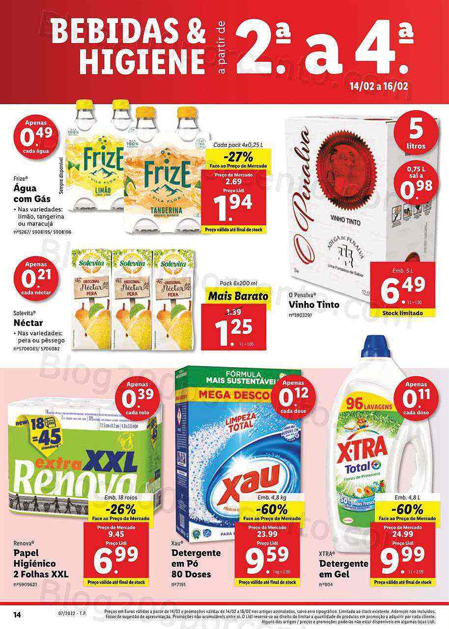 Antevisão Folheto Lidl 14 a 20 fevereiro