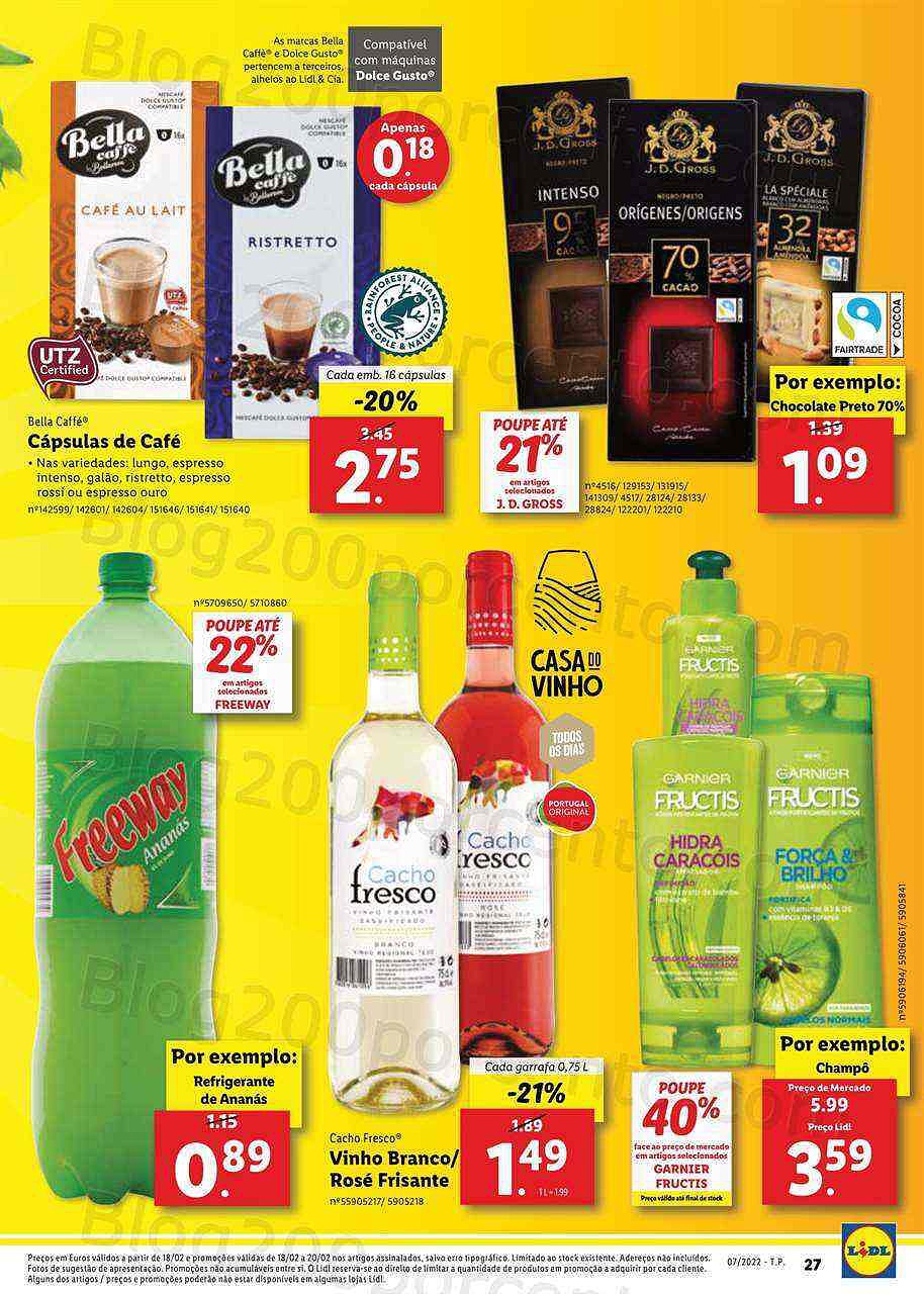 Antevisão Folheto Lidl 14 a 20 fevereiro