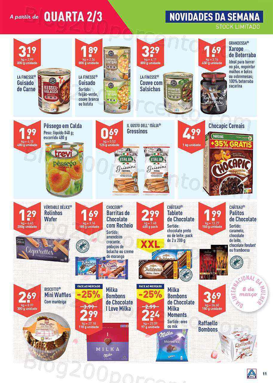 Aldi 3 a 8 março