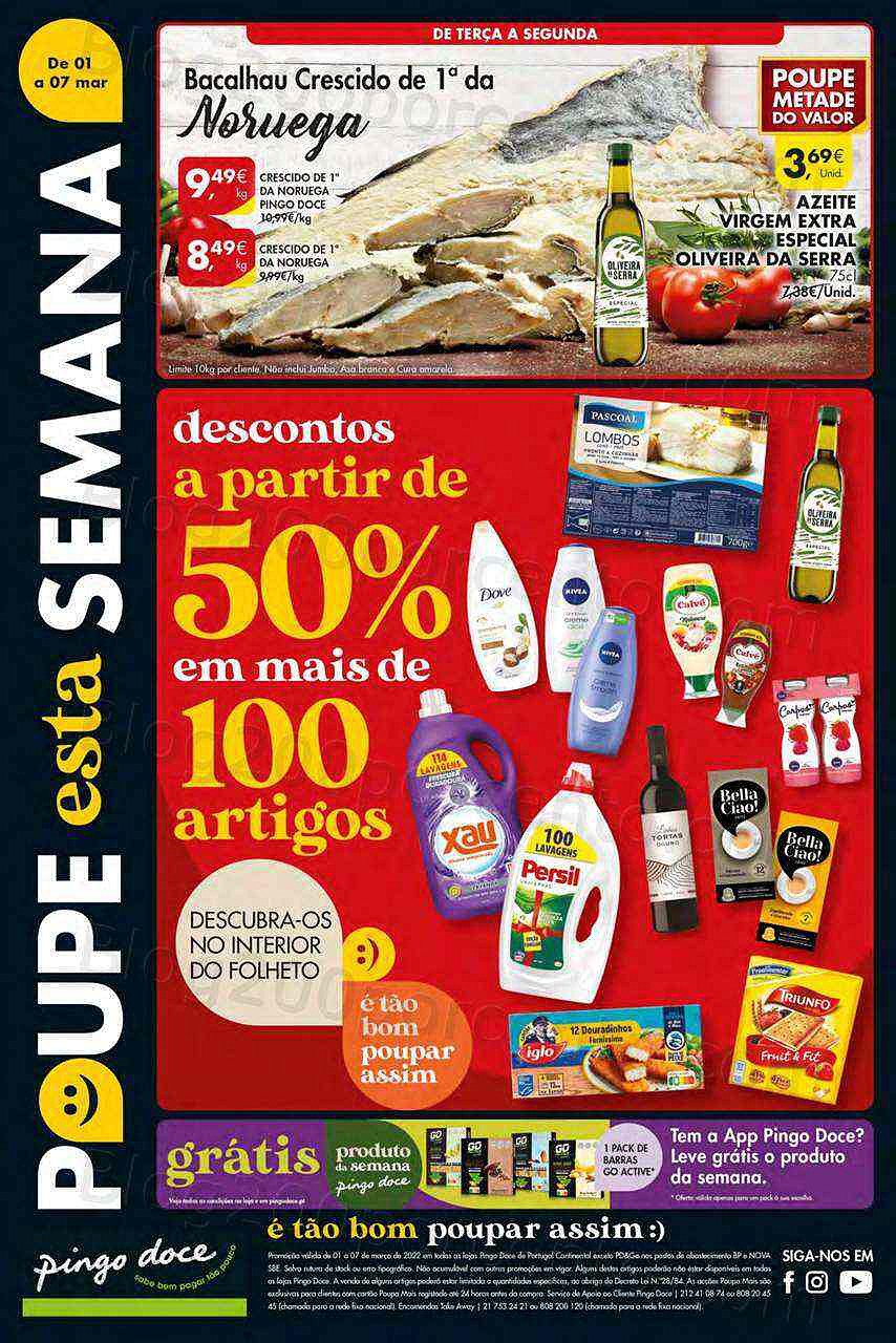 Antevisão Folheto PINGO DOCE Promoções de 1 a 7 março