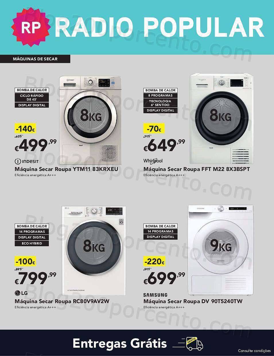 Radio Popular secar roupa