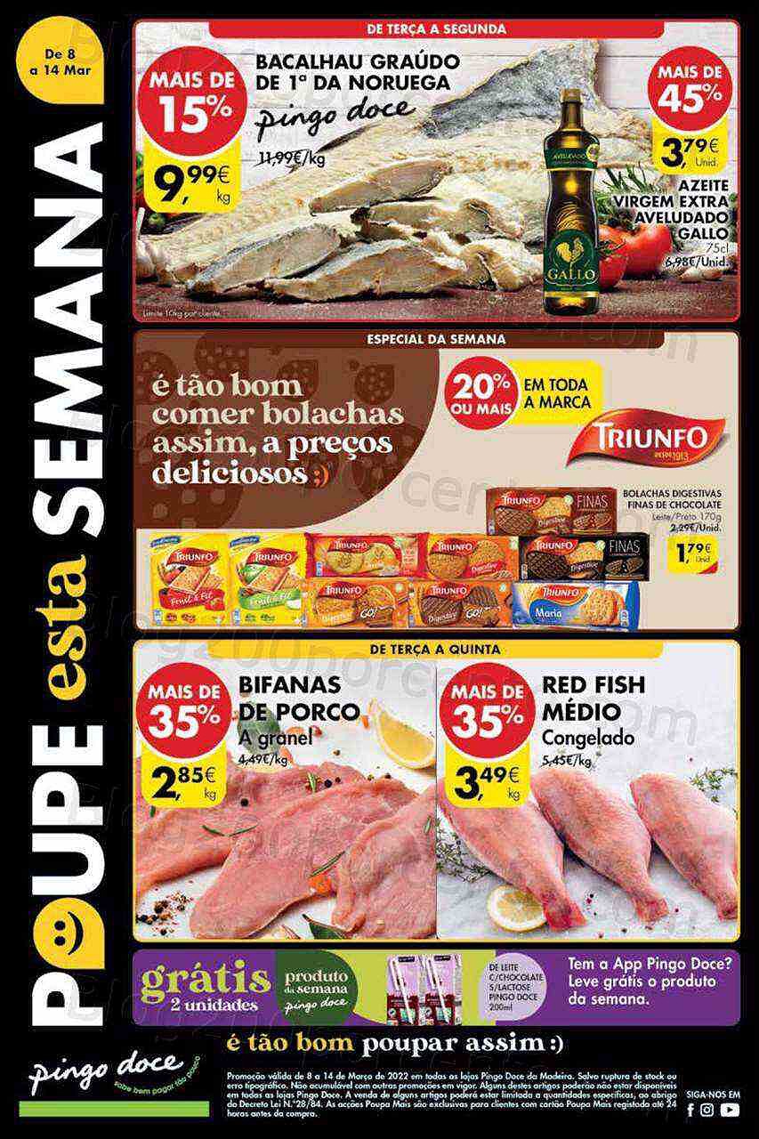 Pingo Doce Madeira 8 a 14 março