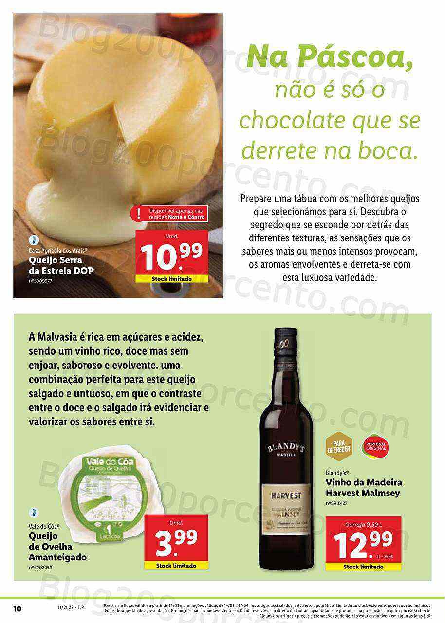 Lidl Especial Páscoa 14 março a 17 abril