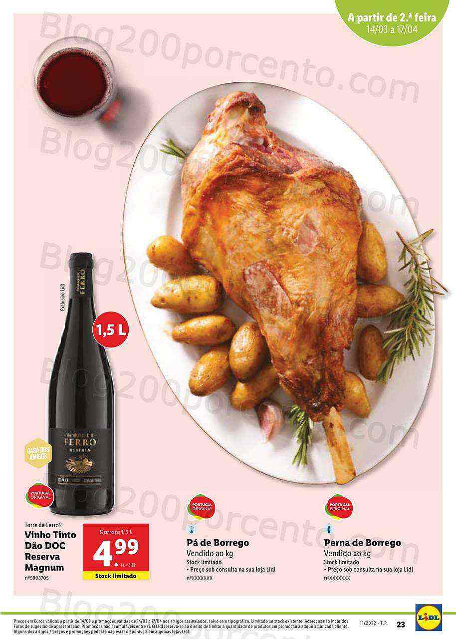 Lidl Especial Páscoa 14 março a 17 abril