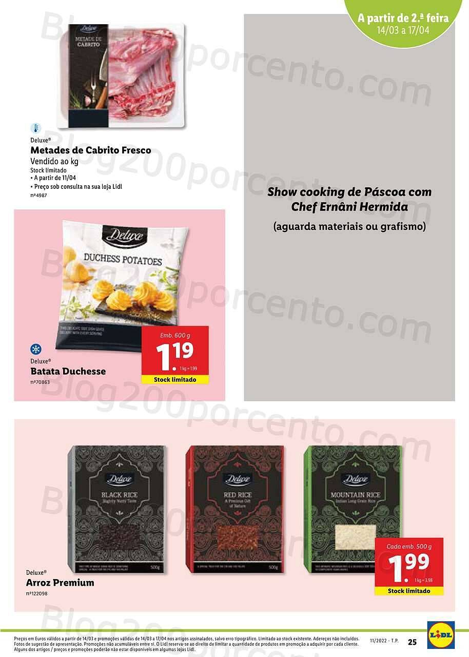 Lidl Especial Páscoa 14 março a 17 abril