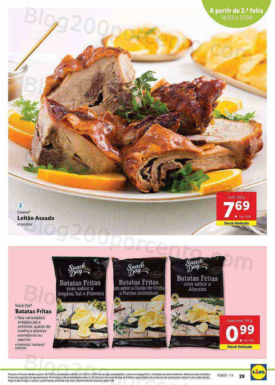 Lidl Especial Páscoa 14 março a 17 abril