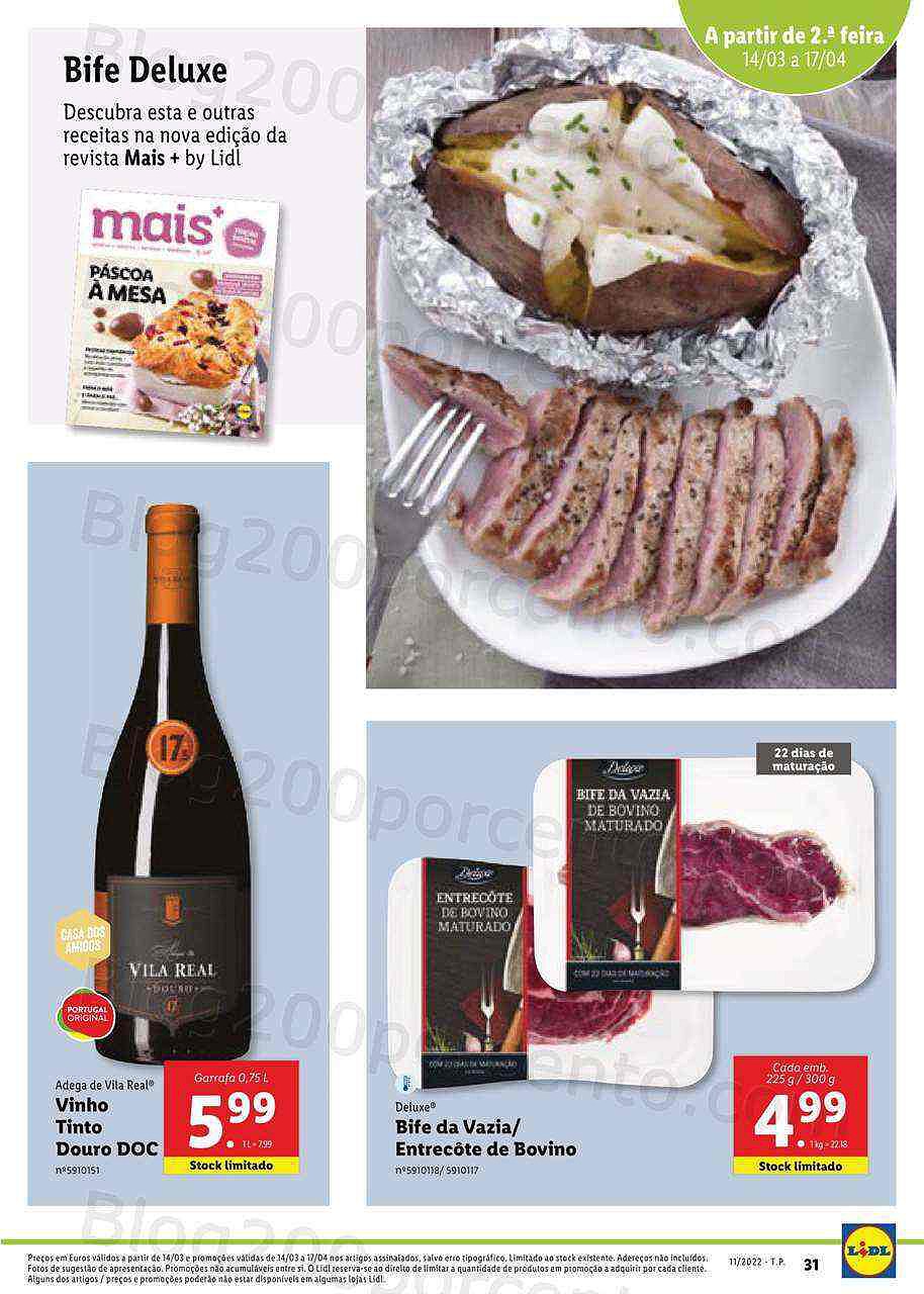 Lidl Especial Páscoa 14 março a 17 abril