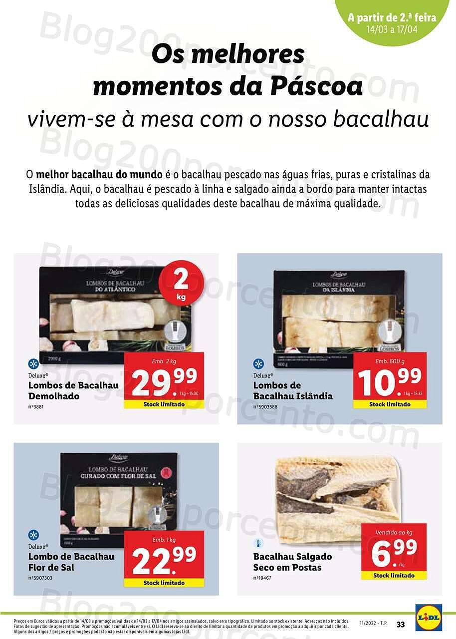 Lidl Especial Páscoa 14 março a 17 abril