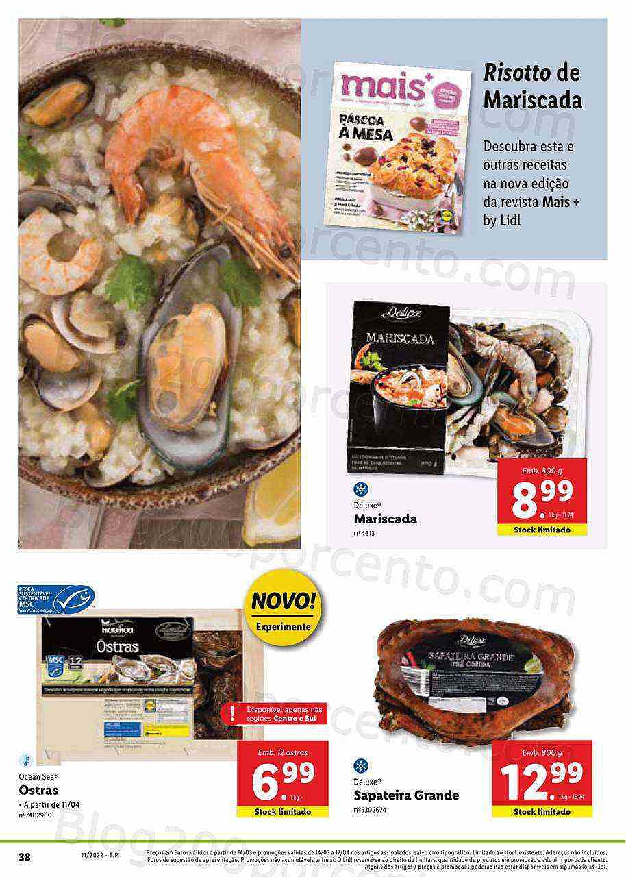 Lidl Especial Páscoa 14 março a 17 abril