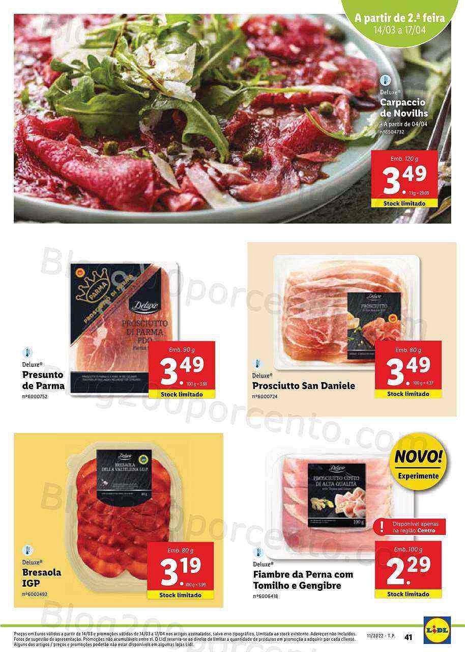 Lidl Especial Páscoa 14 março a 17 abril