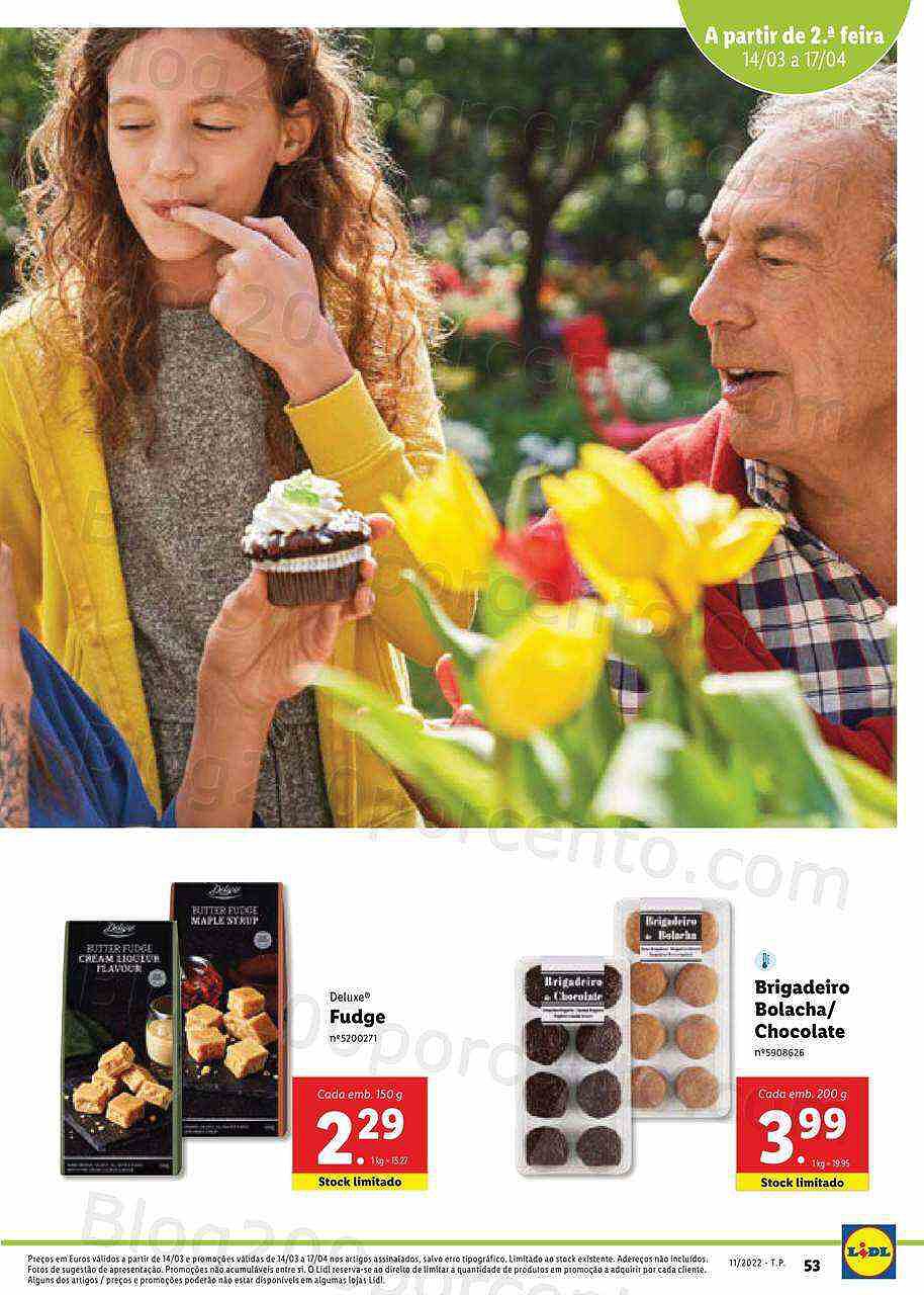 Lidl Especial Páscoa 14 março a 17 abril