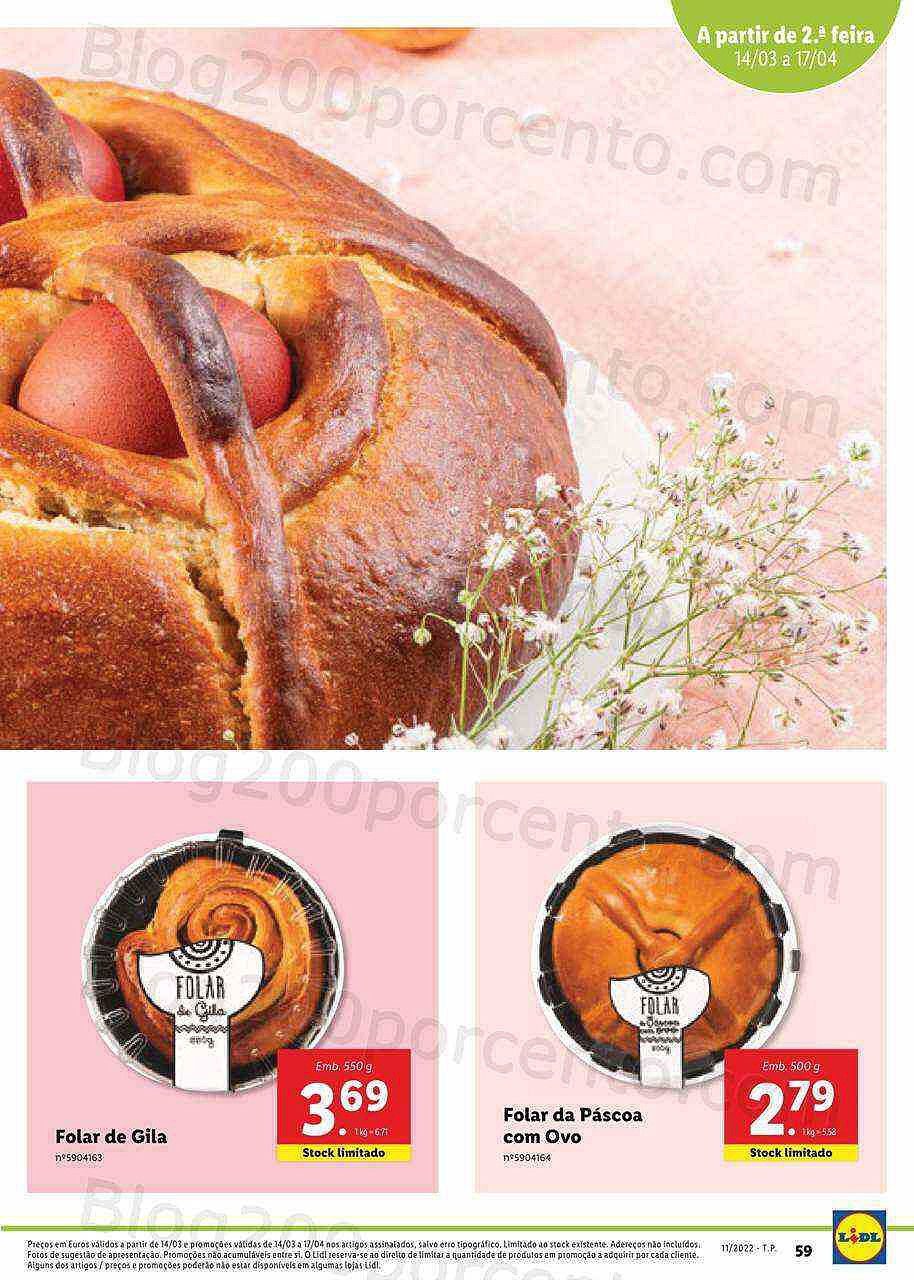 Lidl Especial Páscoa 14 março a 17 abril