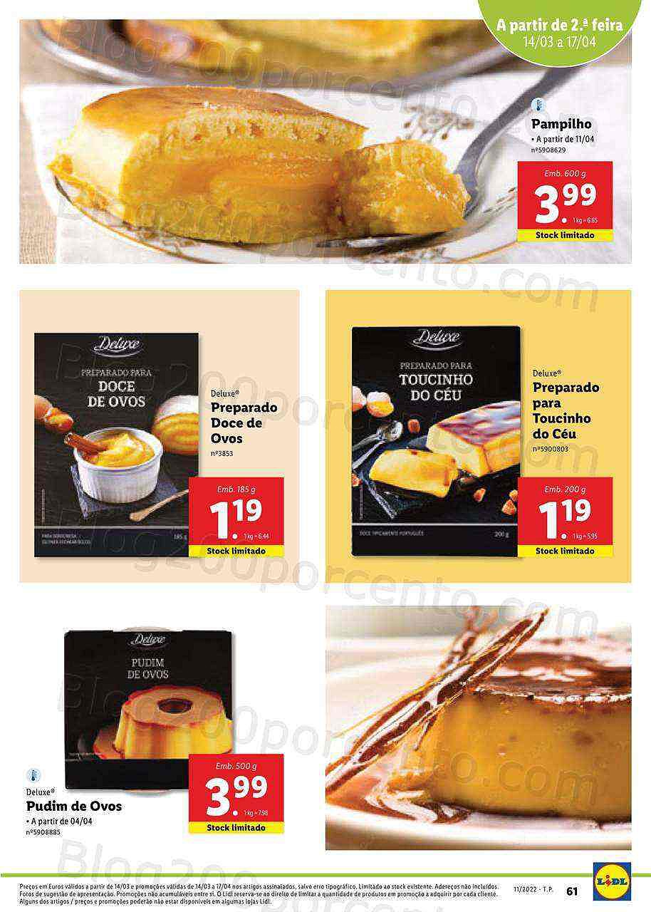 Lidl Especial Páscoa 14 março a 17 abril