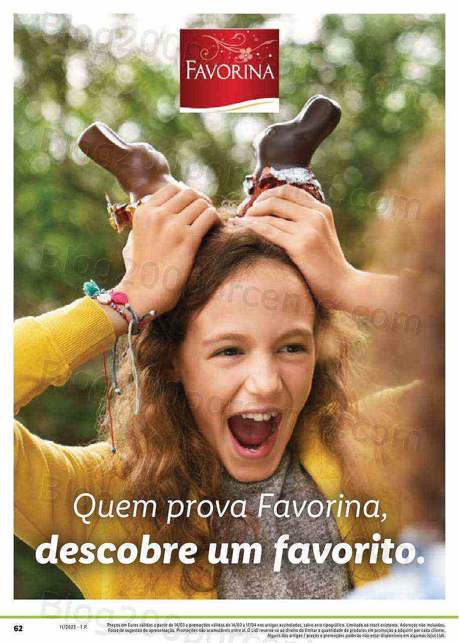 Lidl Especial Páscoa 14 março a 17 abril