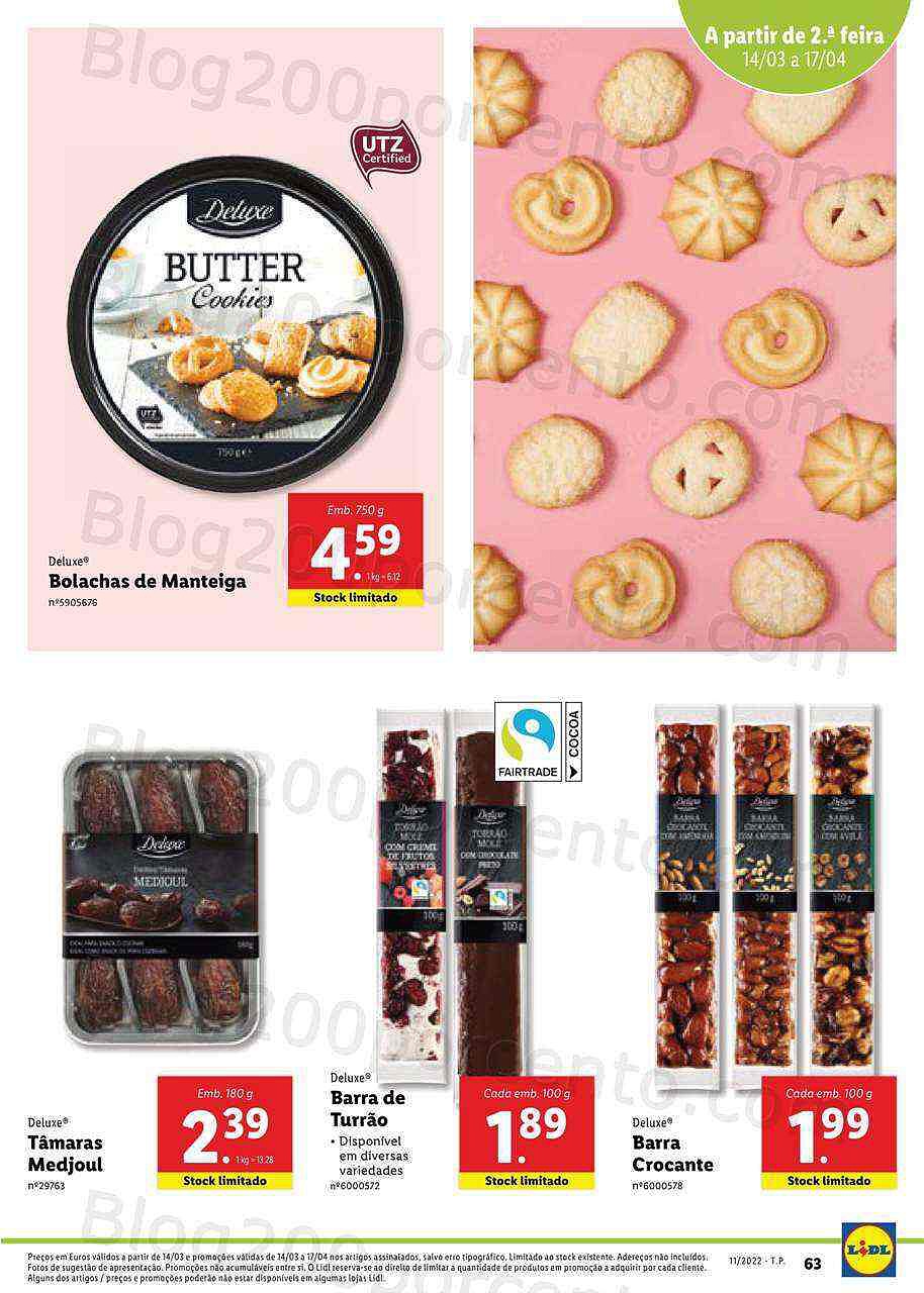 Lidl Especial Páscoa 14 março a 17 abril