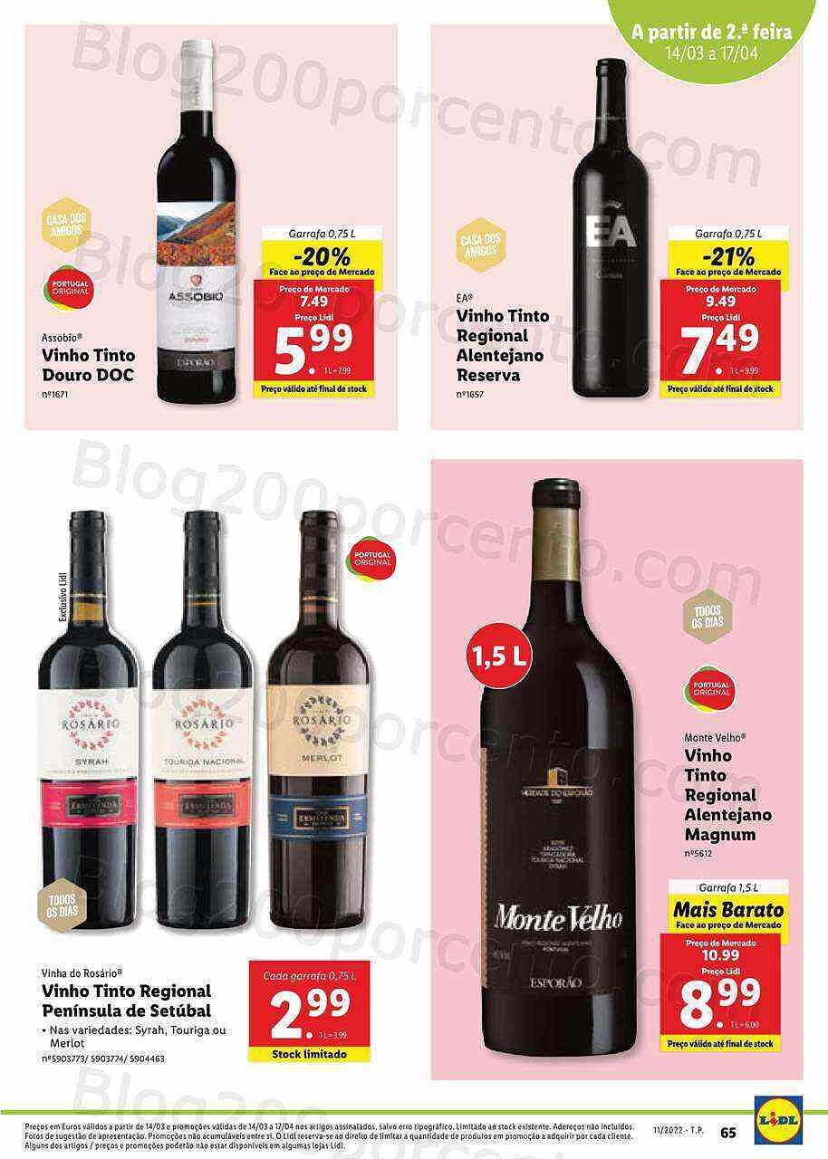 Lidl Especial Páscoa 14 março a 17 abril