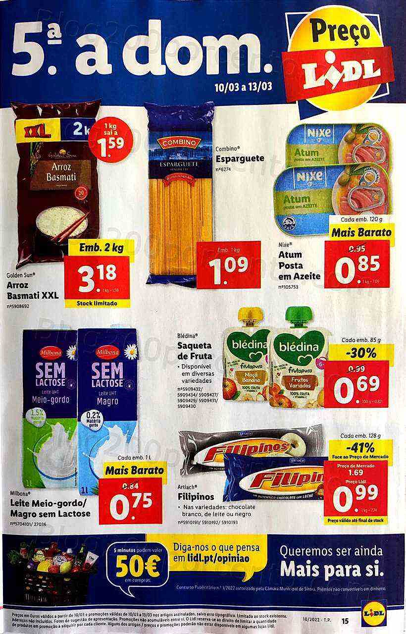 Antevisão Folheto LIDL Promoções de 7 a 13 março