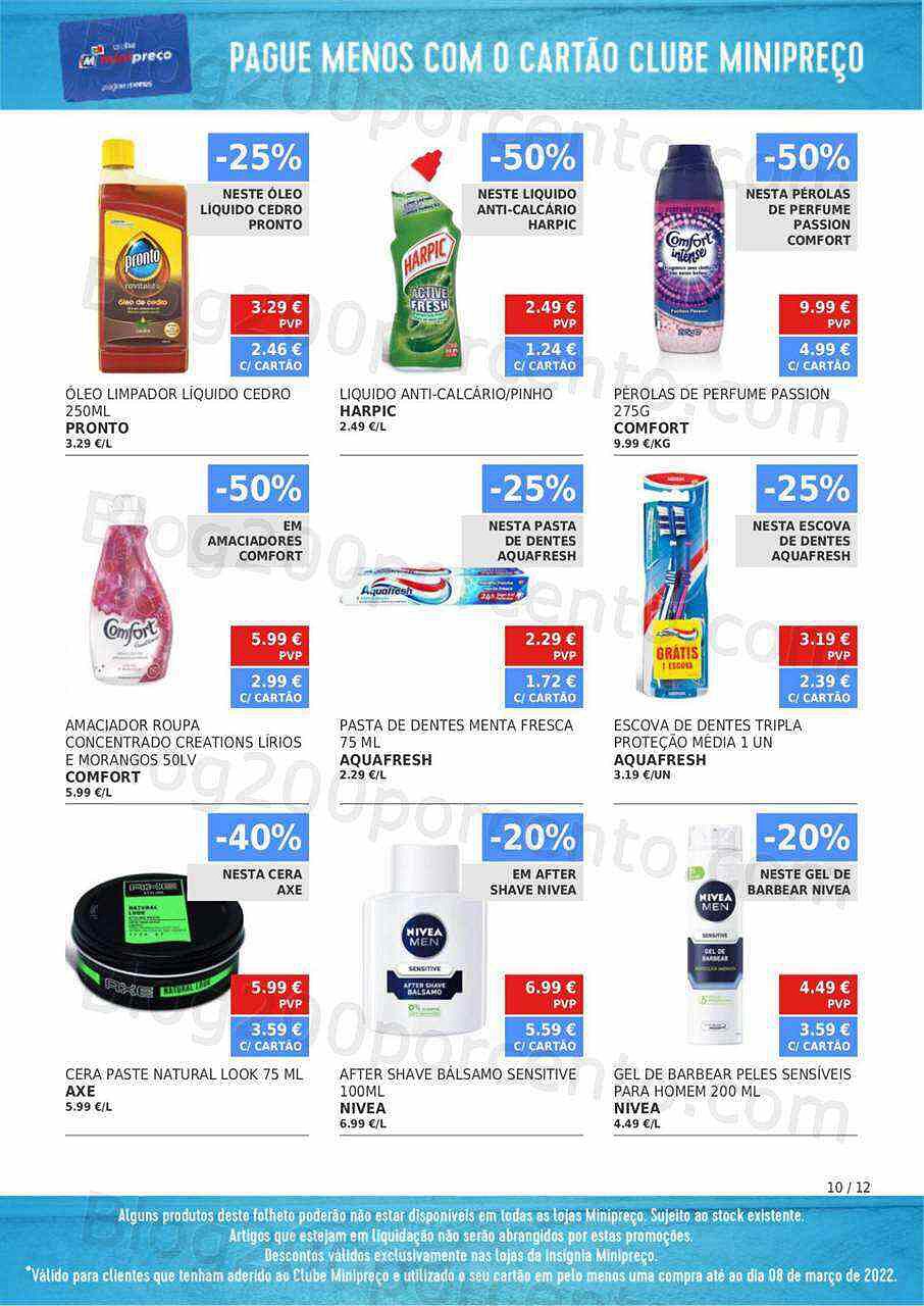 Clube Minipreço 10 a 16 março
