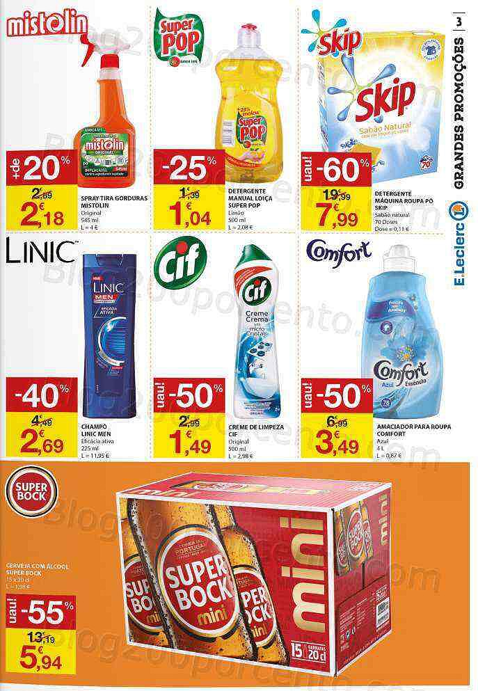 Antevisão Folheto E-LECLERC Promoções de 17 a 23 março