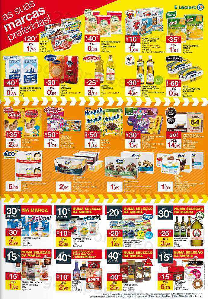Antevisão Folheto E-LECLERC Promoções Fim de Semana - 18 a 20 março
