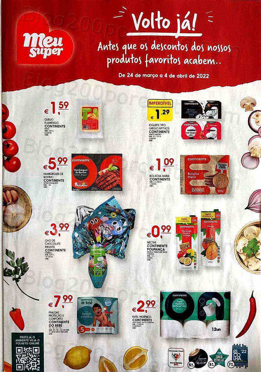 Antevisão Folheto MEU SUPER Promoções de 24 março a 4 abril